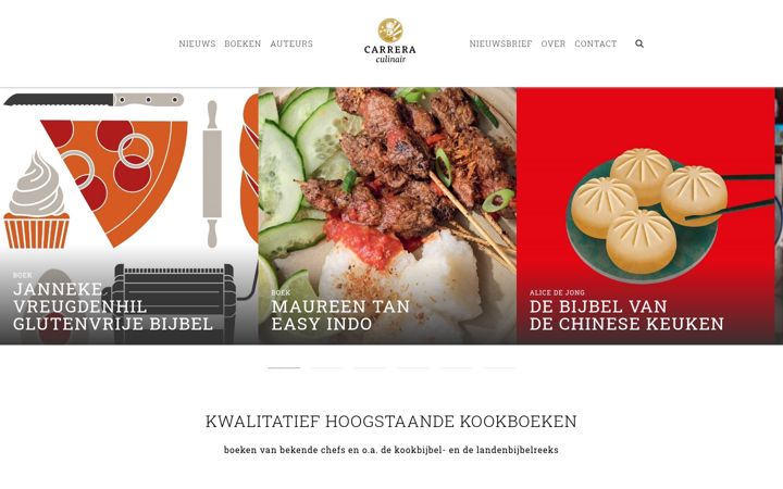 Snimka zaslona za carreraculinair.nl