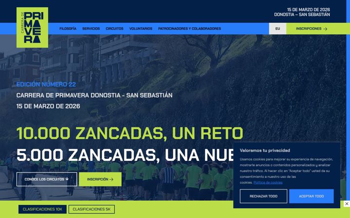 Screenshot of carreradeprimavera.com
