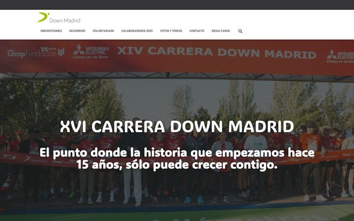 Screenshot of carreradownmadrid.org