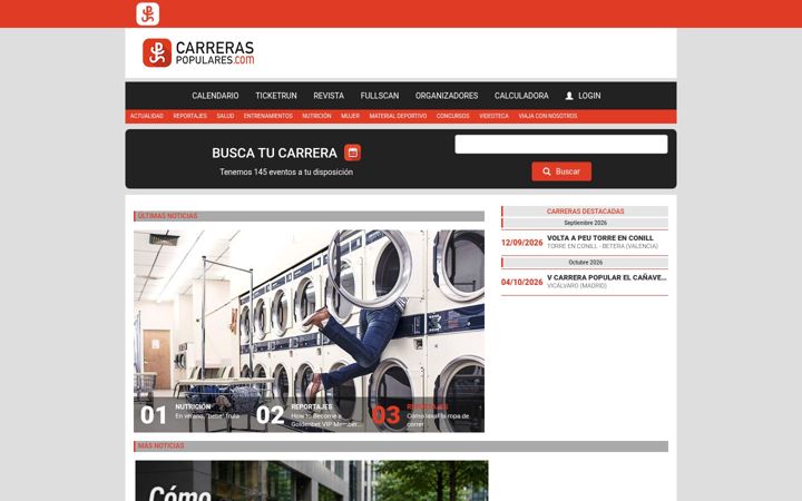 Screenshot of carreraspopulares.com