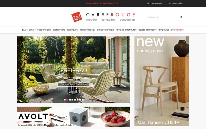 Screenshot of carrerouge.lu