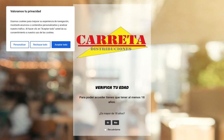 Screenshot of carreta.es