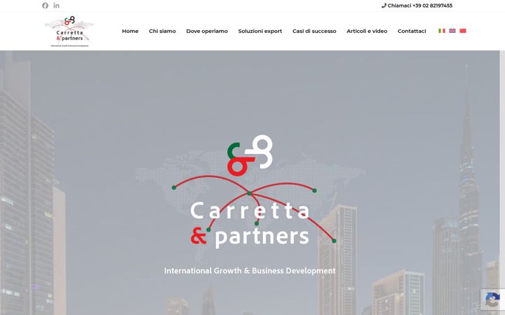 Captură de ecran a carrettaepartners.it