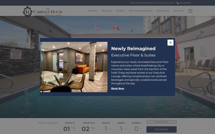 Screenshot of carriagehouse.net