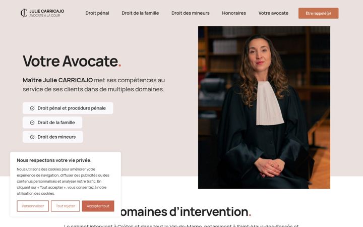 Screenshot of carricajo-avocat.fr