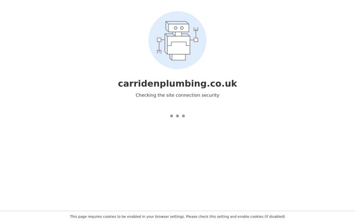 Screenshot of carridenplumbing.co.uk