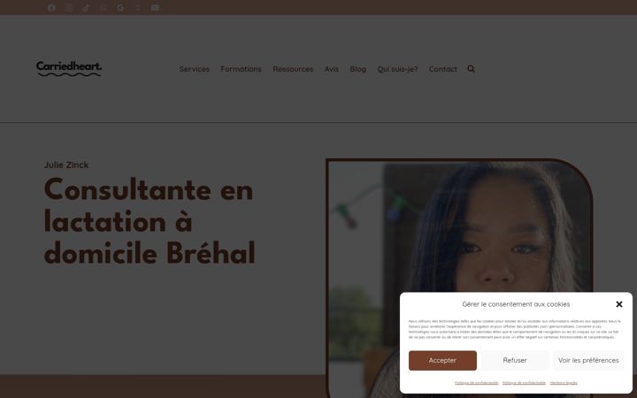 Screenshot of carriedheart.com