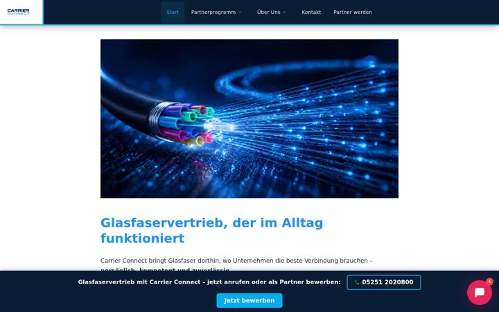 Екранна снимка на carrier-connect.de