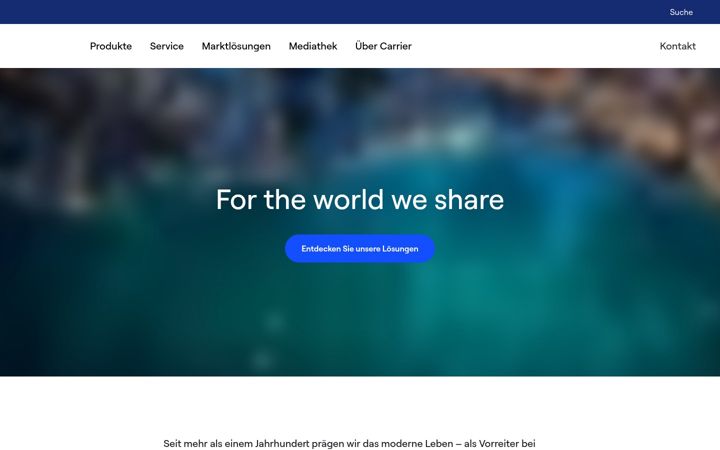 Screenshot of carrier.de
