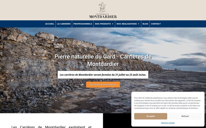 Screenshot of carriere-montdardier.fr