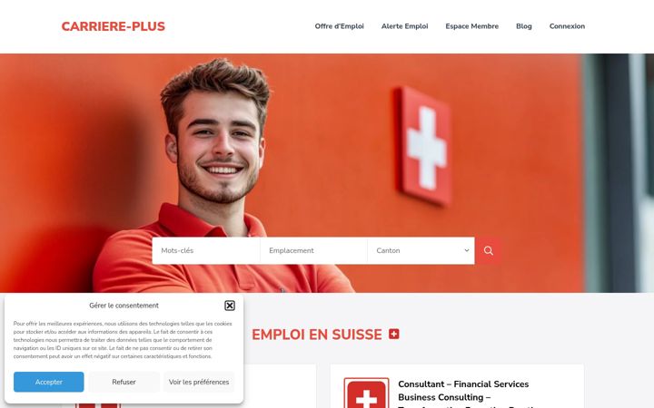 Screenshot of carriere-plus.fr