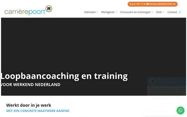 Screenshot of carrierepoort.nl