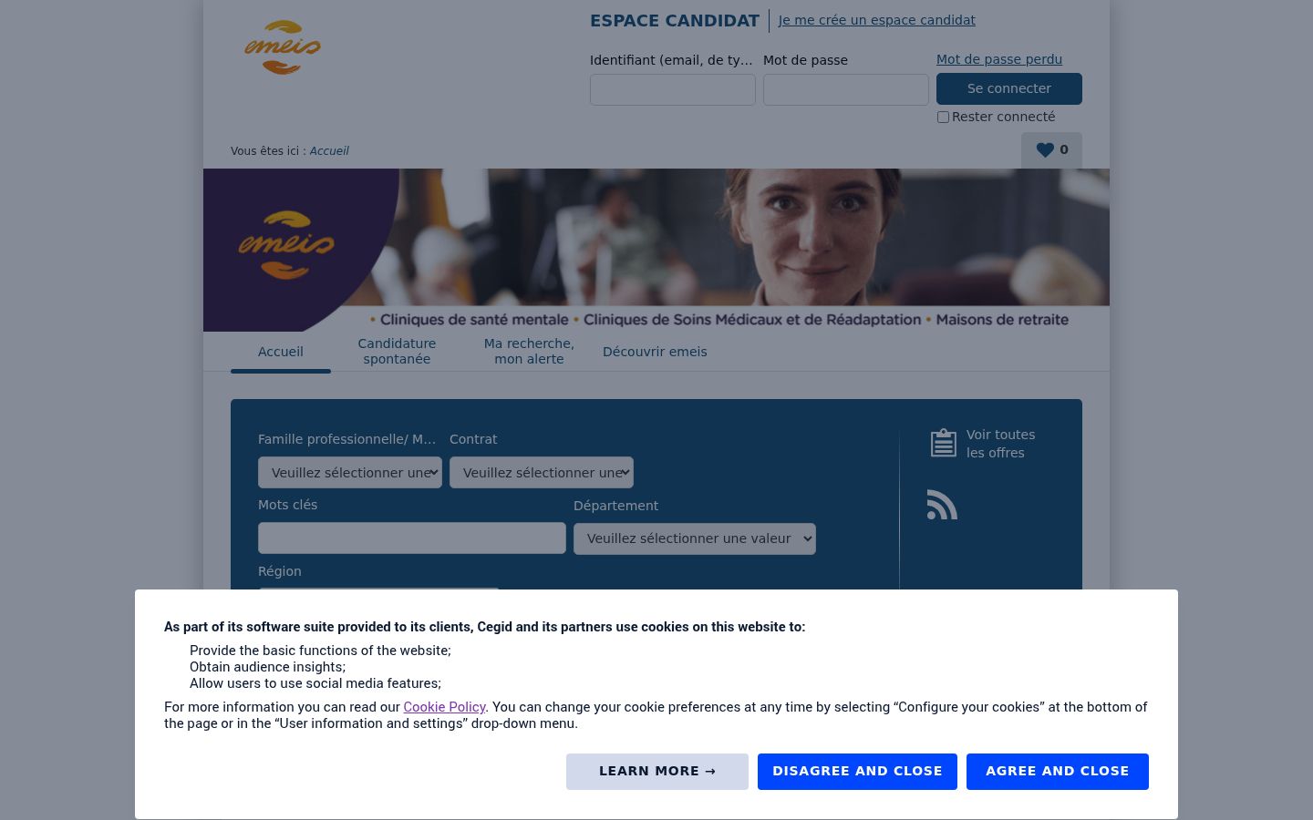 Sutikimo reklamjuostės, rodytos prieš bet kokią sąveiką, ekrano kopija