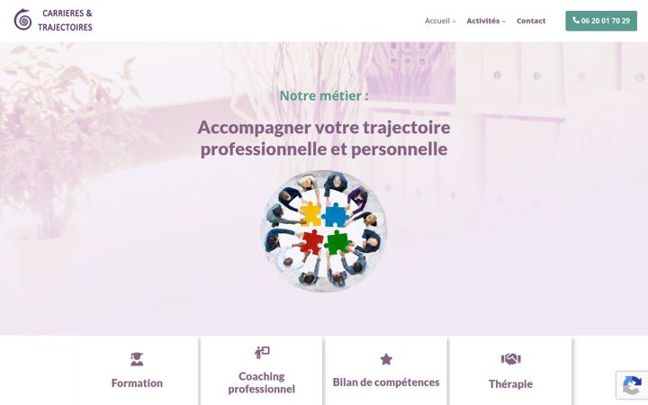 Screenshot of carrieres-trajectoires.com
