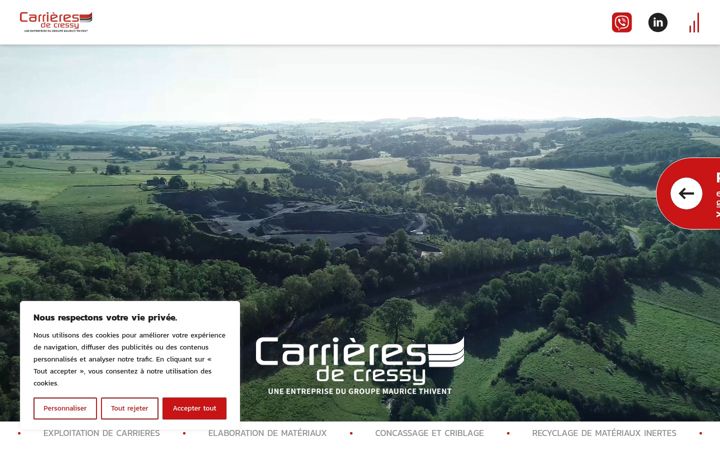 Screenshot of carrieresdecressy.com
