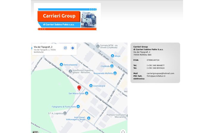 Screenshot of carrierigroup.it