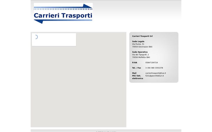 Screenshot of carrieritrasporti.it