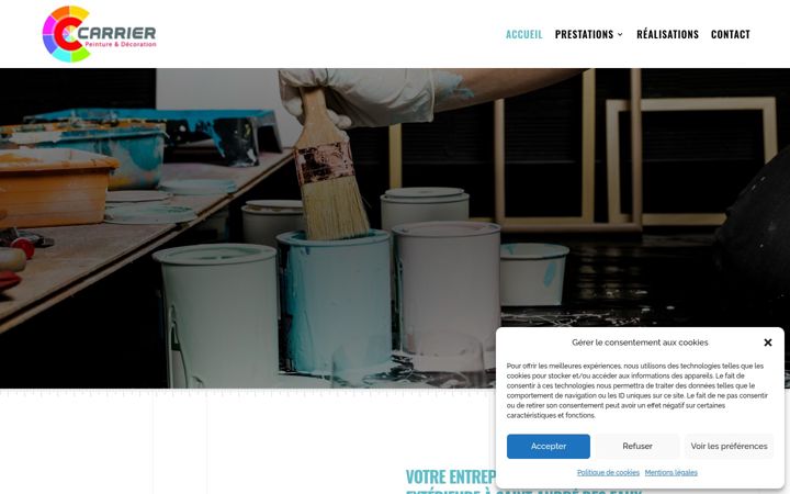 Screenshot του carrierpeinture.fr