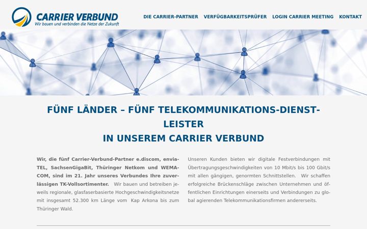 Screenshot of carrierverbund.de