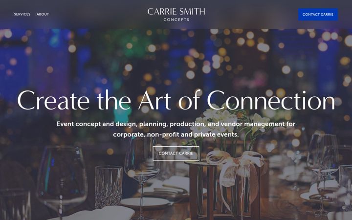 Screenshot of carriesmithconcepts.com
