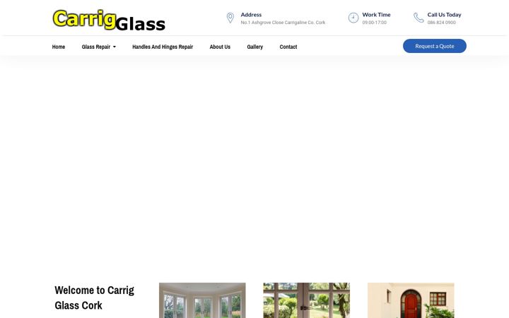 Ekrano kopija carrigglass.ie