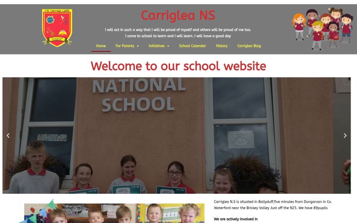 Ekrano kopija carrigleans.ie