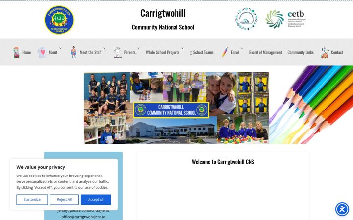 Ekrano kopija carrigtwohillcns.ie