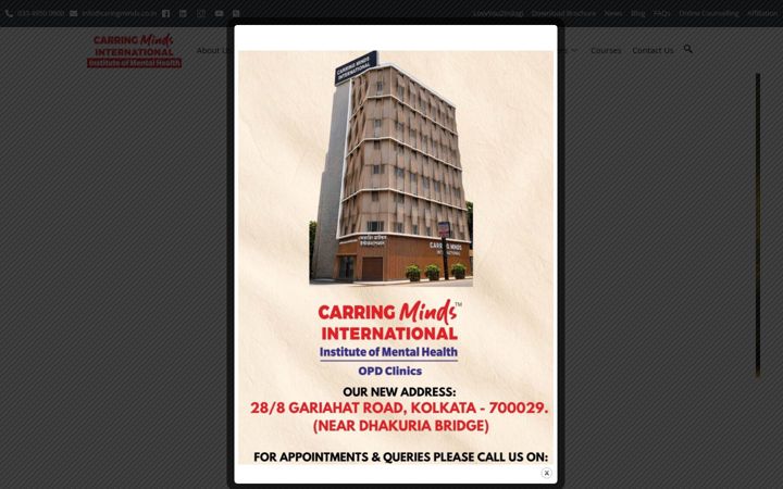Screenshot of carringmindsinternational.com