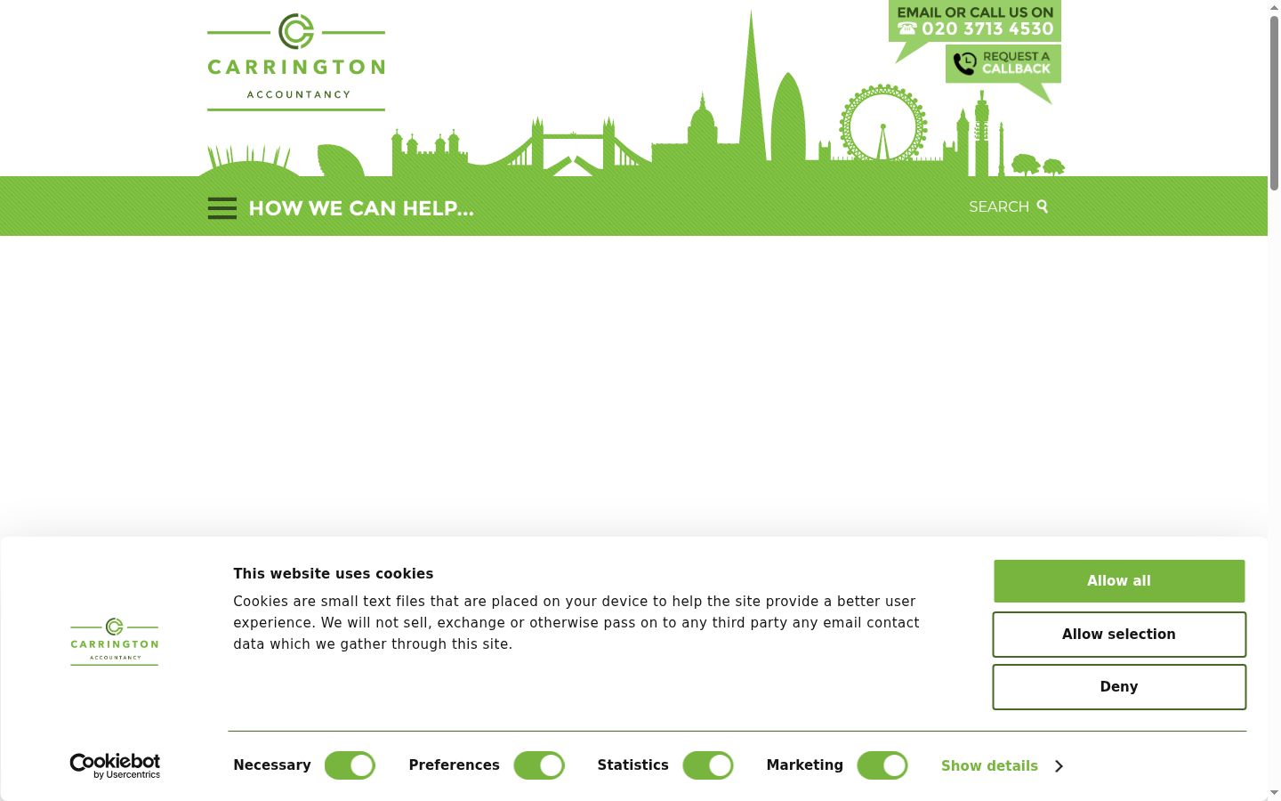 Screenshot tal-banner tal-kunsens muri qabel kwalunkwe interazzjoni