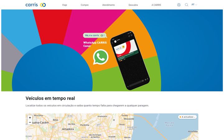 Screenshot of carris.pt