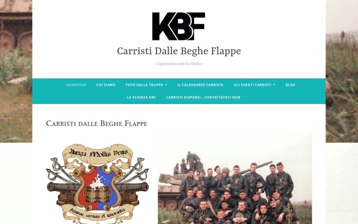 Screenshot of carristidallebegheflappe.it