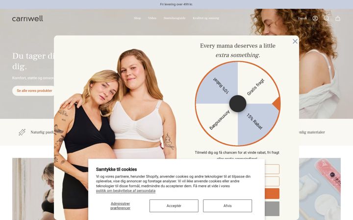 Screenshot of carriwell.com