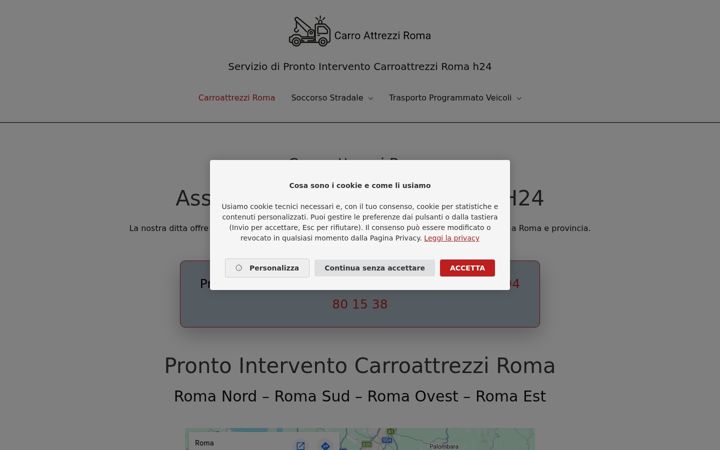 Screenshot von carroattrezzi.lazio.it