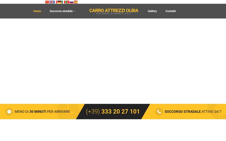 Screenshot of carroattrezziolbia.com