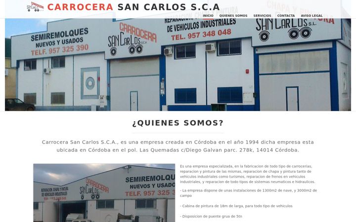 Screenshot of carrocerasancarlos.com