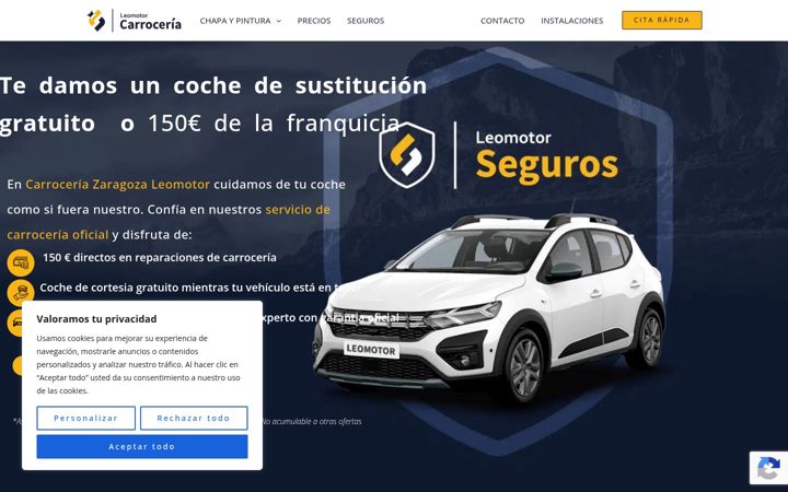 Screenshot of carrocerialeomotor.com