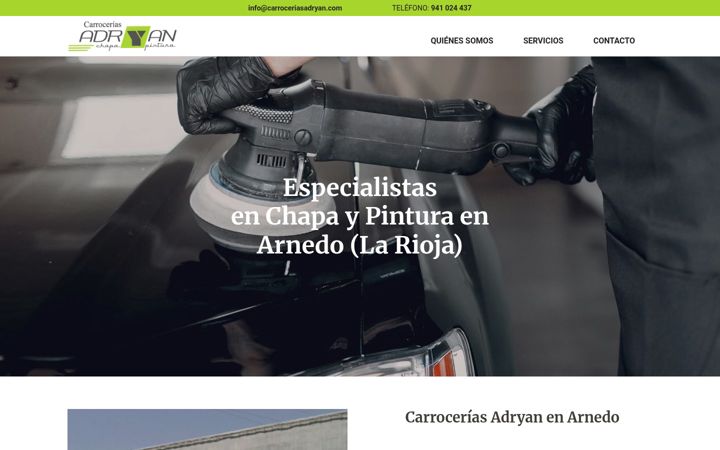 Screenshot of carroceriasadryan.es