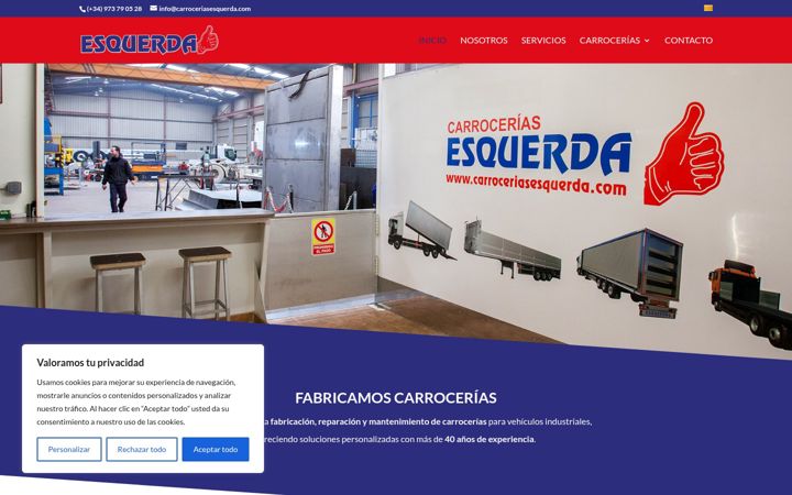 Screenshot of carroceriasesquerda.es