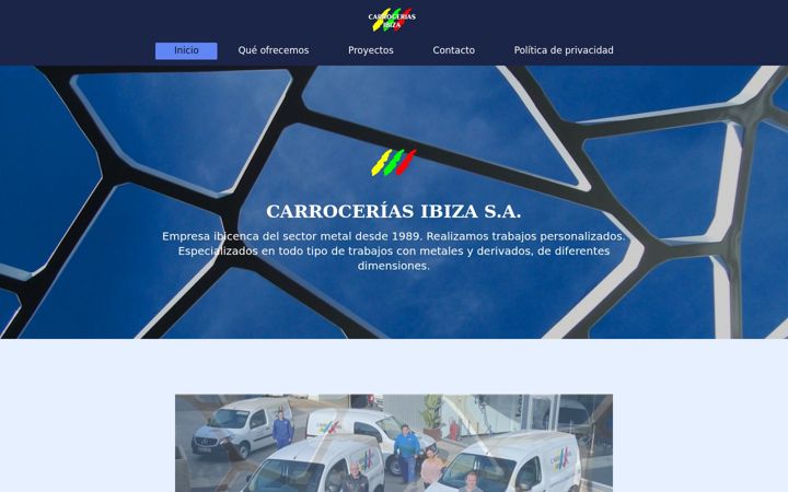 Screenshot of carroceriasibiza.com