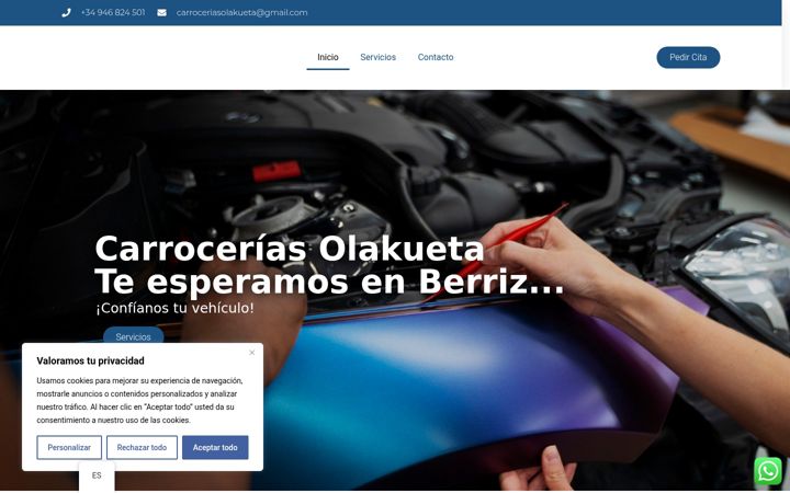 Screenshot of carroceriasolakueta.com