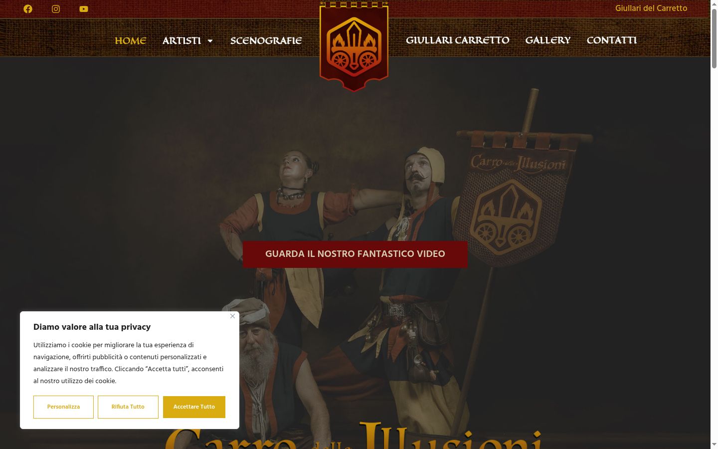 Screenshot des Einwilligungsbanners vor jeglicher Interaktion
