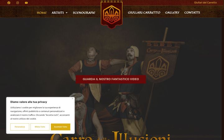 Screenshot of carrodelleillusioni.it