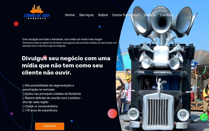 Screenshot of carrodesomnordeste.com.br