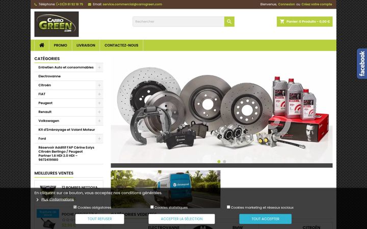 Screenshot of carrogreen.com