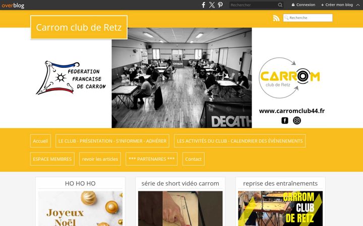 Screenshot του carromclub44.fr
