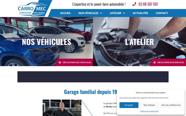Screenshot of carromec.fr