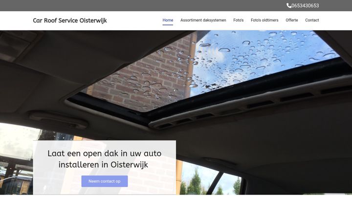 Screenshot of carroofservice.nl