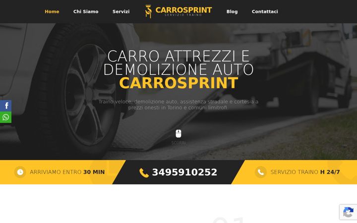 Screenshot of carrosprint.it