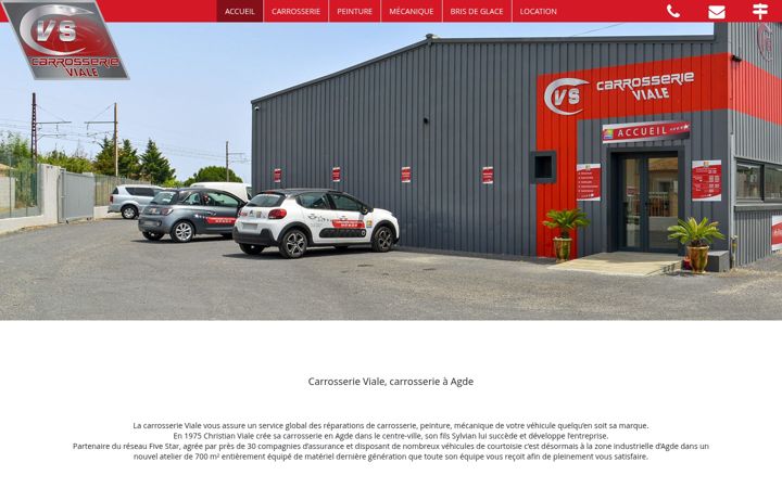 Screenshot του carrosserie-agde.fr