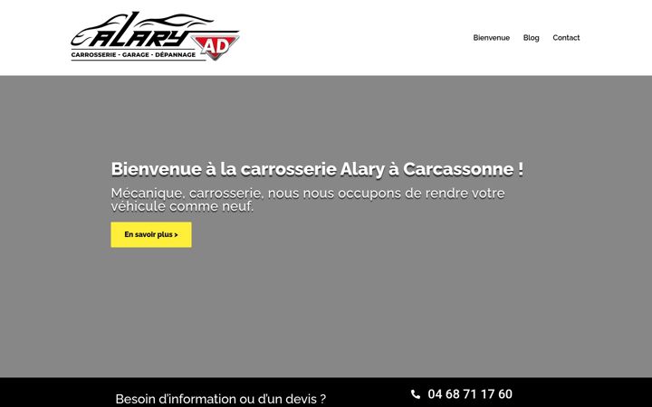 Screenshot του carrosserie-alary.fr